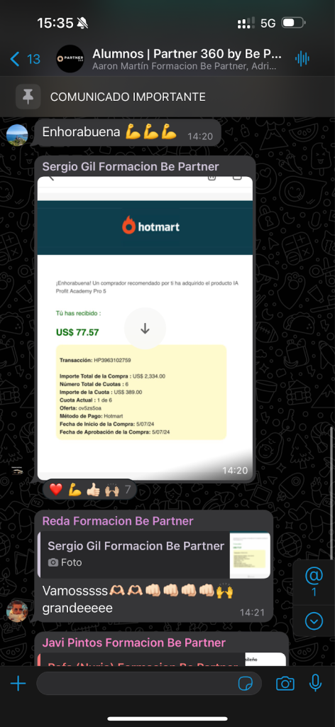 opiniones mi primera venta en 7 dias